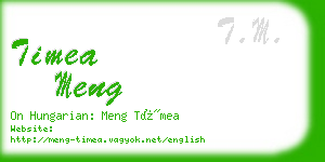 timea meng business card